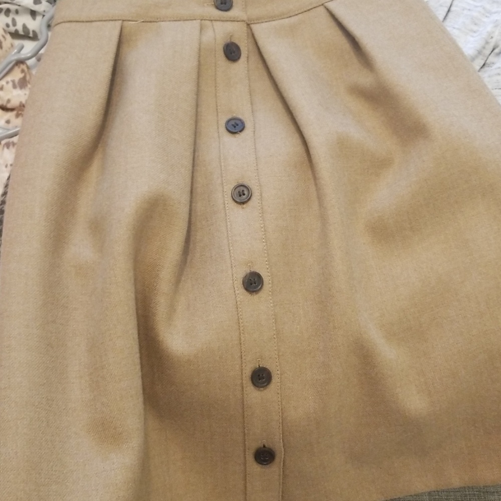 Button Down Tan Skirt - image 3